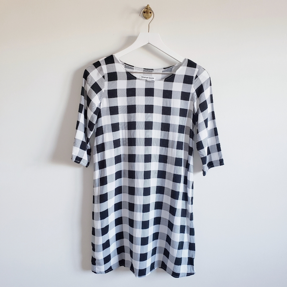 American Apparel Buffalo Plaid Check Dress EUC XS